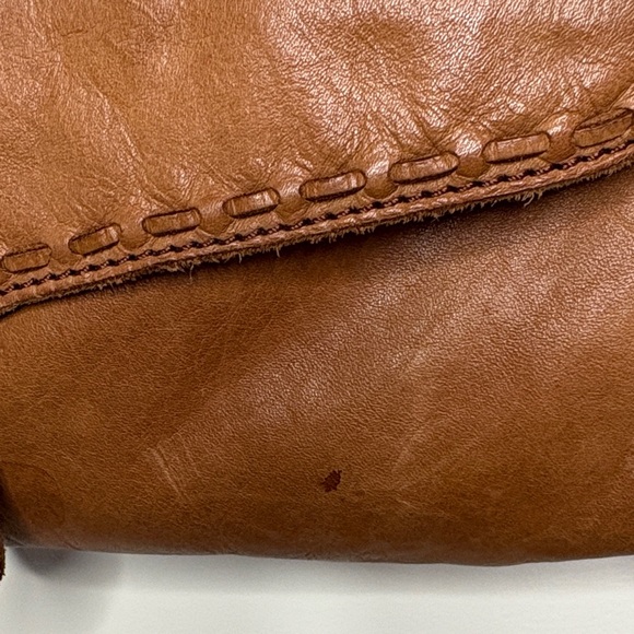 100% Genuine Brown Leather Crossbody Bag Satchel Purse Adjustable Straps Cowboy - Picture 2 of 13